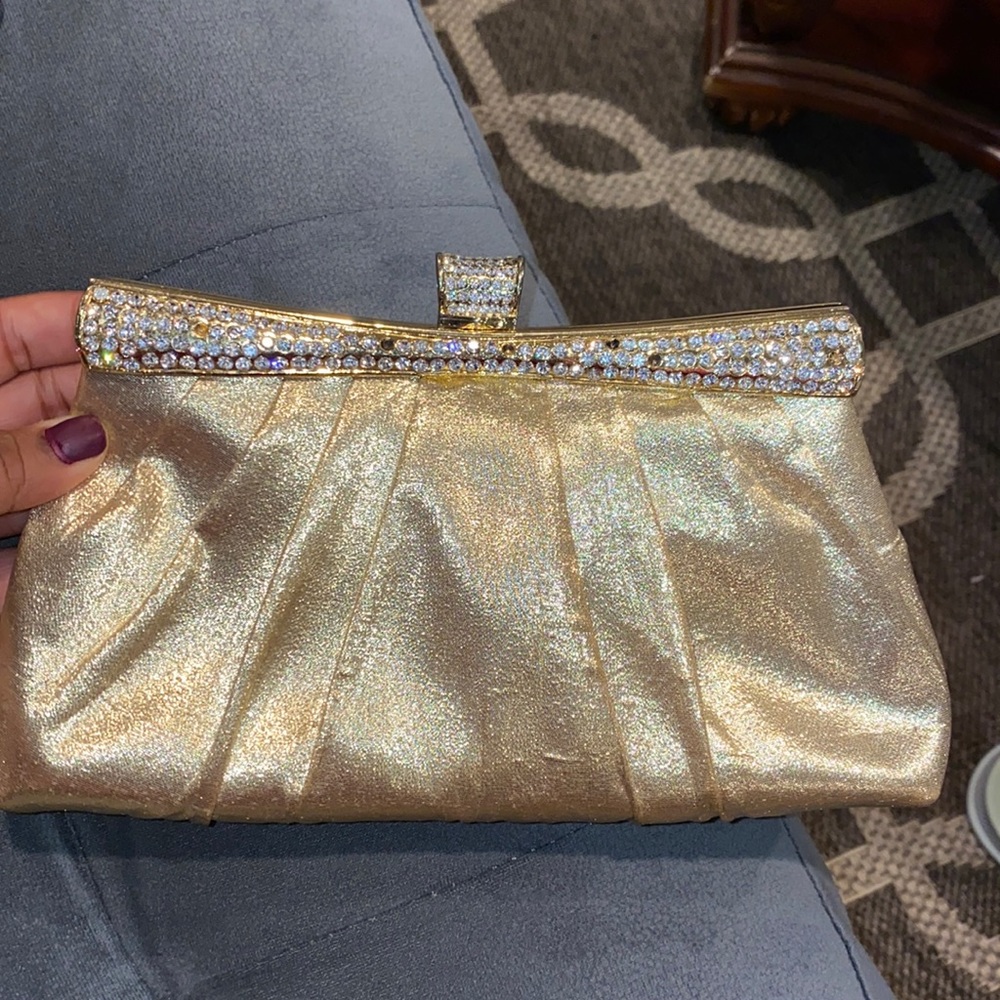 Encrusted Gold Clutch
